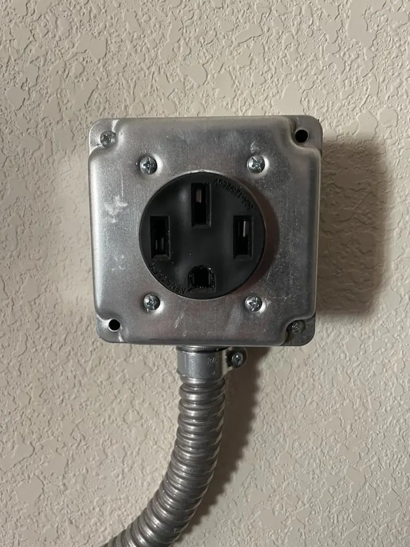 NEMA 14-50 outlet installed for Smart Home Electrical in Pueblo